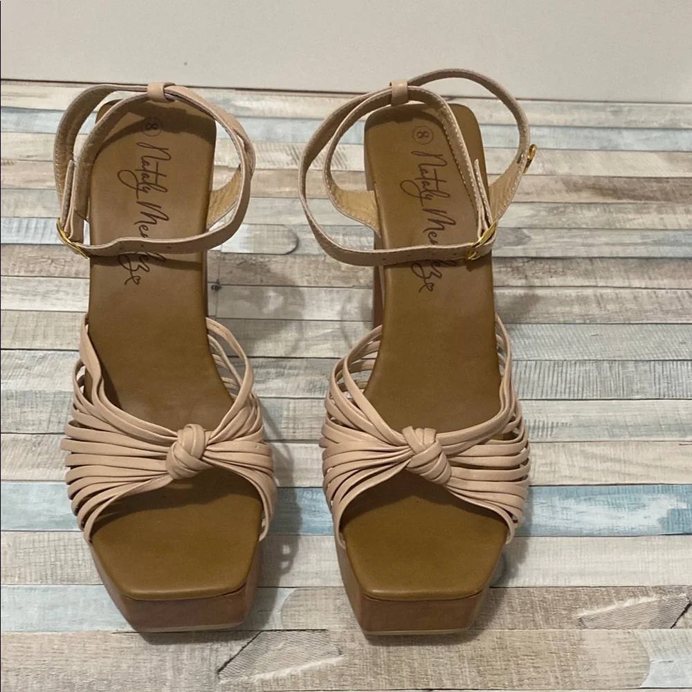 Nataly Mendez Wooden Block Heel Sandals - Picture 4 of 16